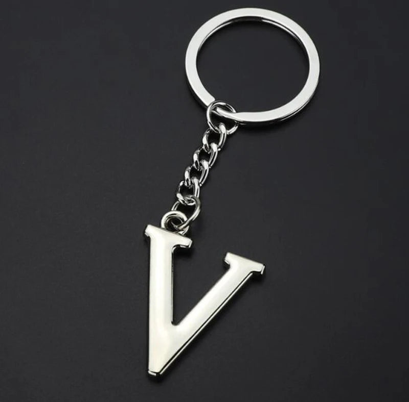 Metal DIY A-Z Letters key Chain