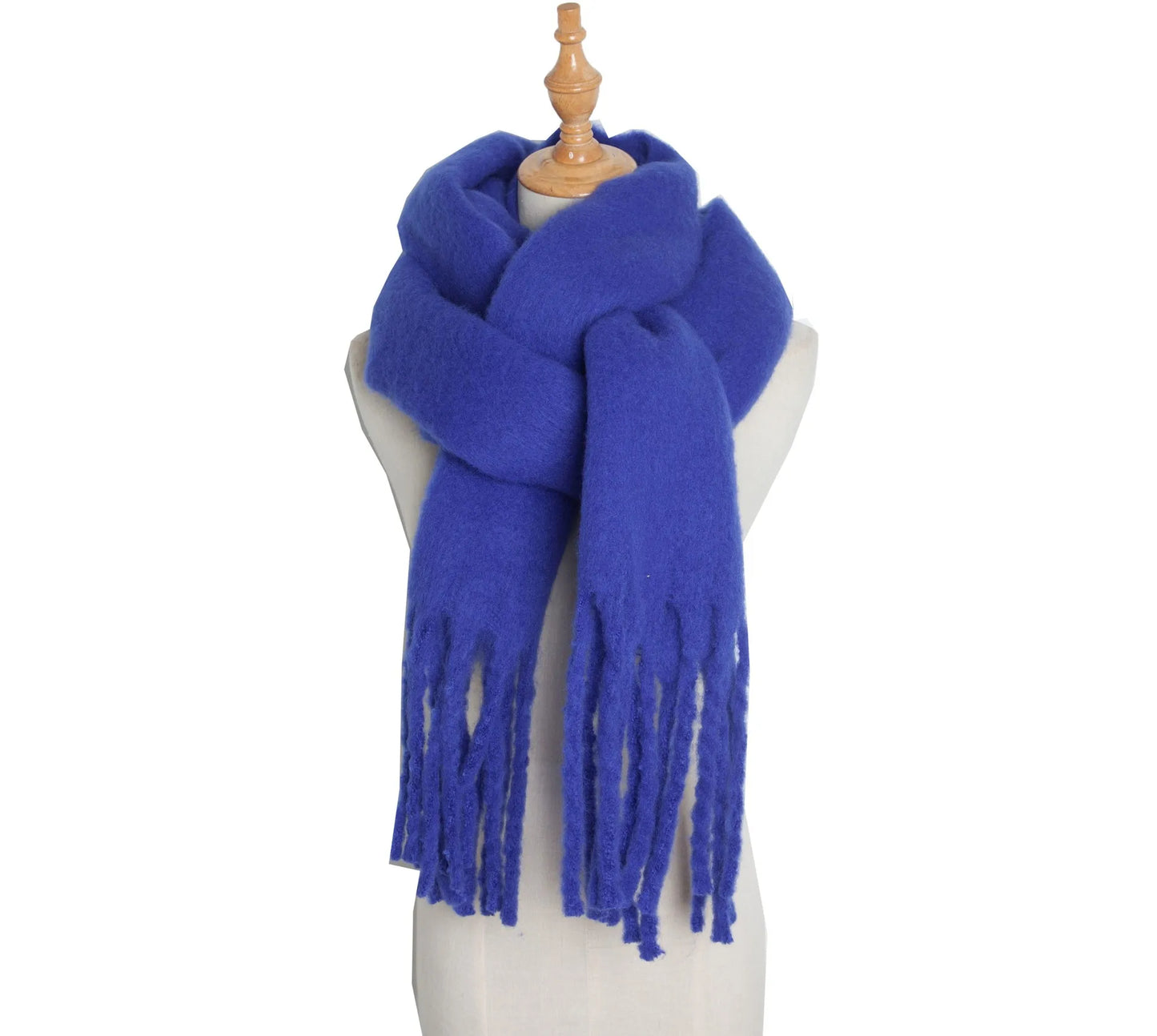 Luxury Cashmere Bright Solid Colors Scarf Winter Shawl
