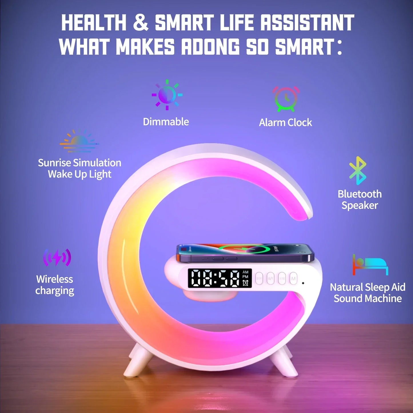 Multifunction Bluetooth Speaker TF RGB