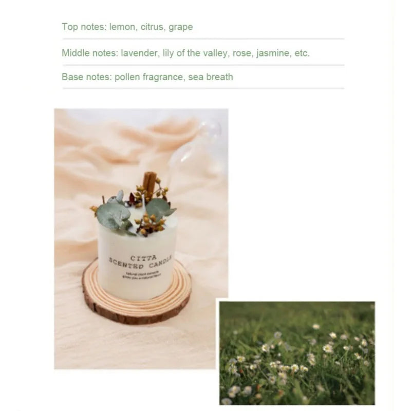 10cm Soy Wax Scented Candle Romantic Pillar