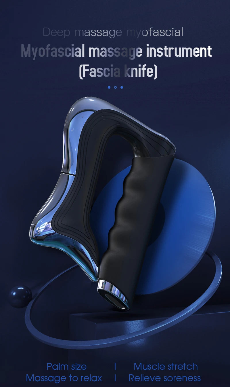 Electric Fascia Massager Body Scraping Microcurrent Vibration