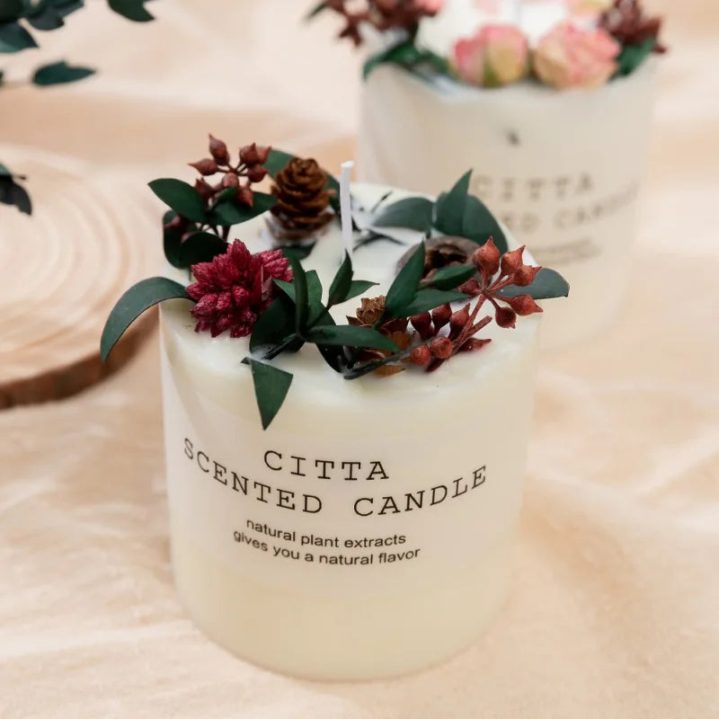 10cm Soy Wax Scented Candle Romantic Pillar