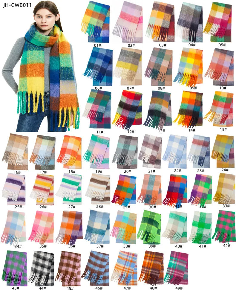 Winter Cashmere Scarf Shawl