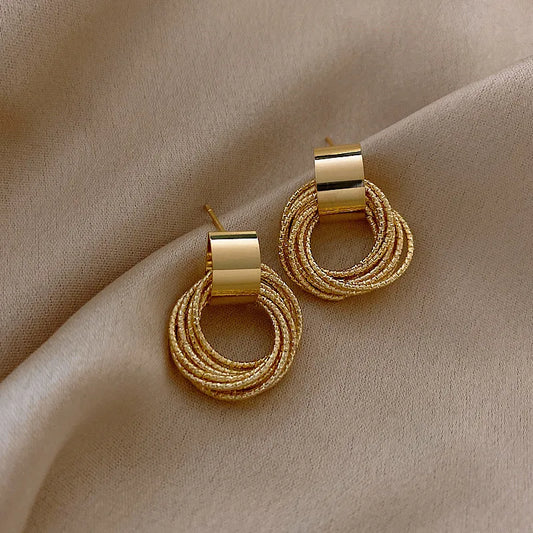 Retro Metal Gold Earrings