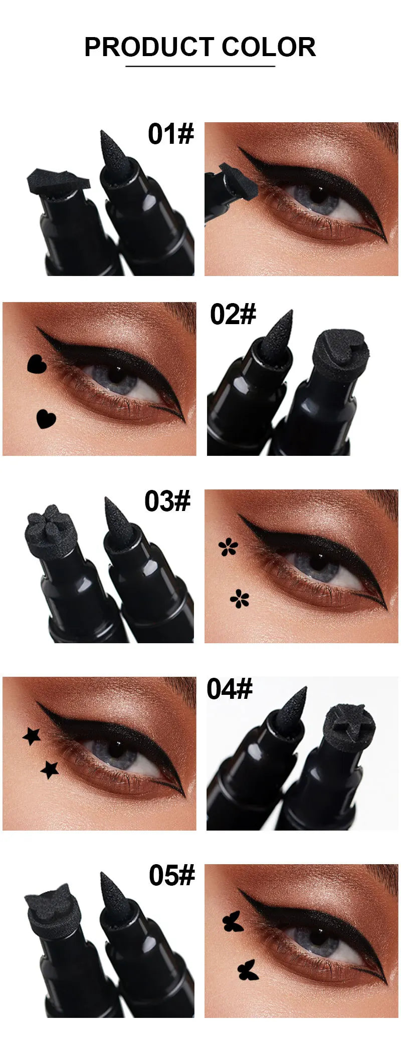Waterproof double head Star Seal Eyeliner