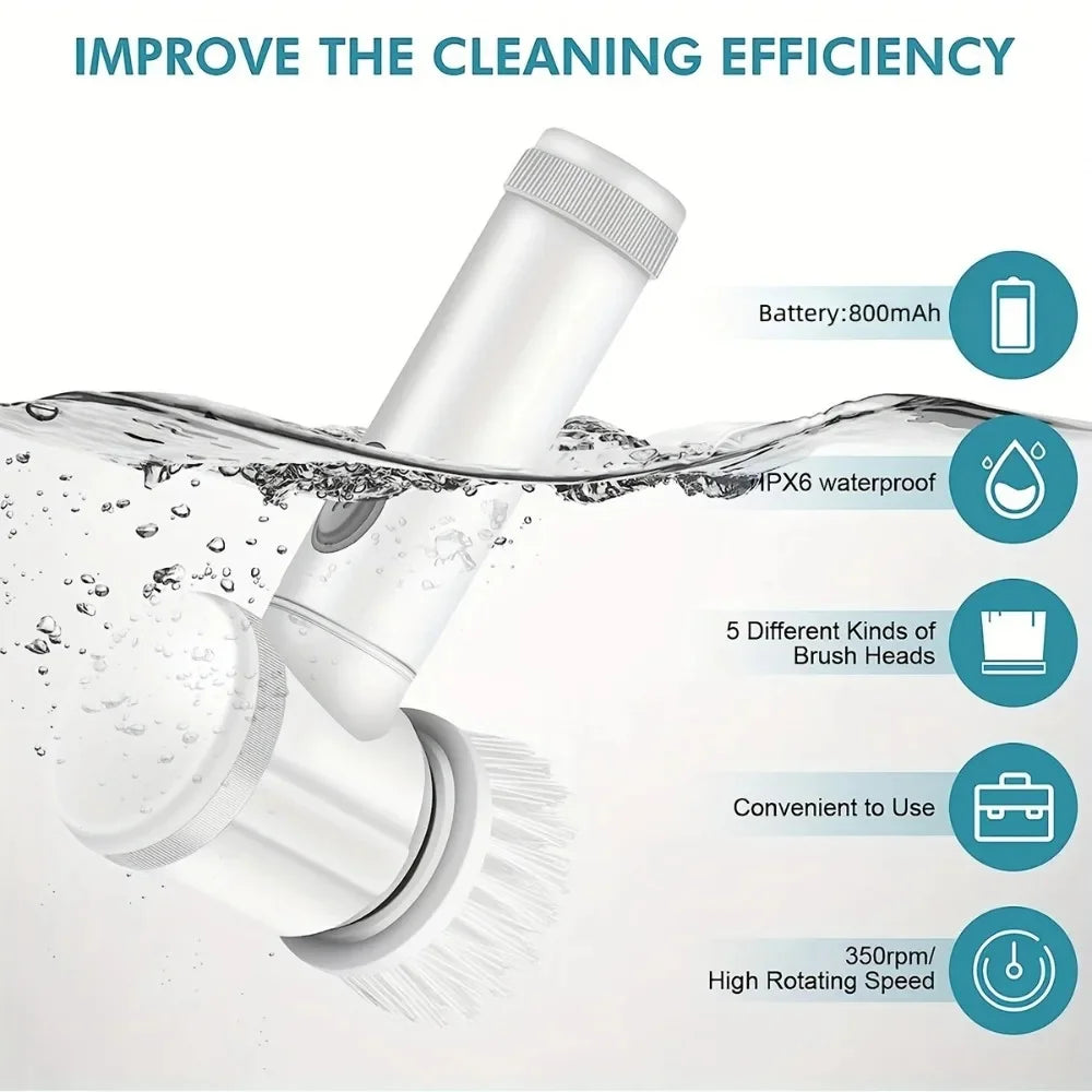 Electric Spin cleaning Scrubber