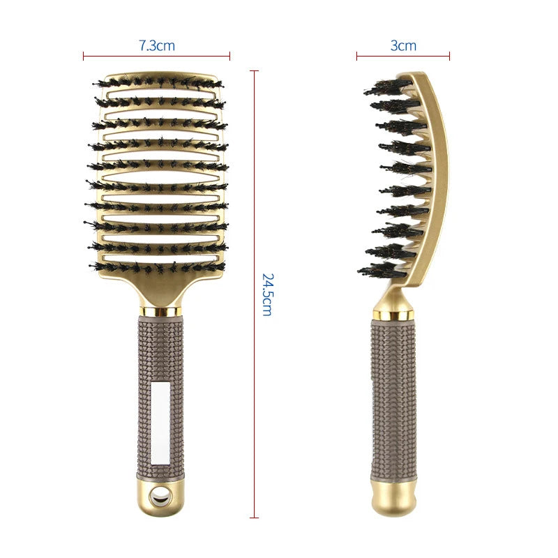 Anti-static salon hair brush