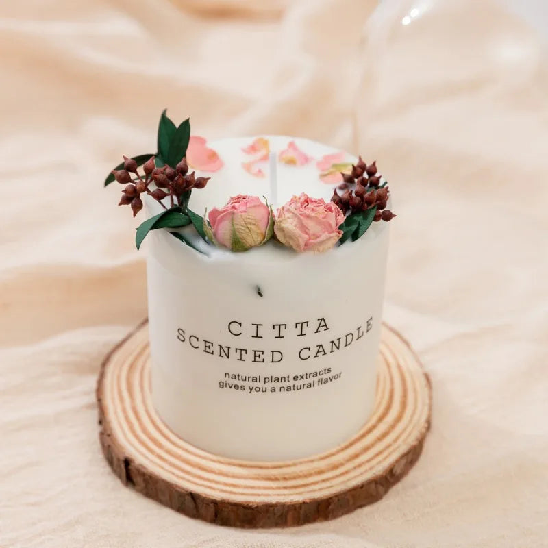 10cm Soy Wax Scented Candle Romantic Pillar