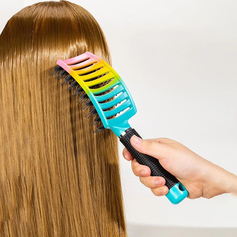 Anti-static salon hair brush