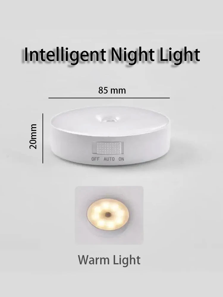 LED Smart Human Body Sensor Night Lamp Emergency Automatic Lighting