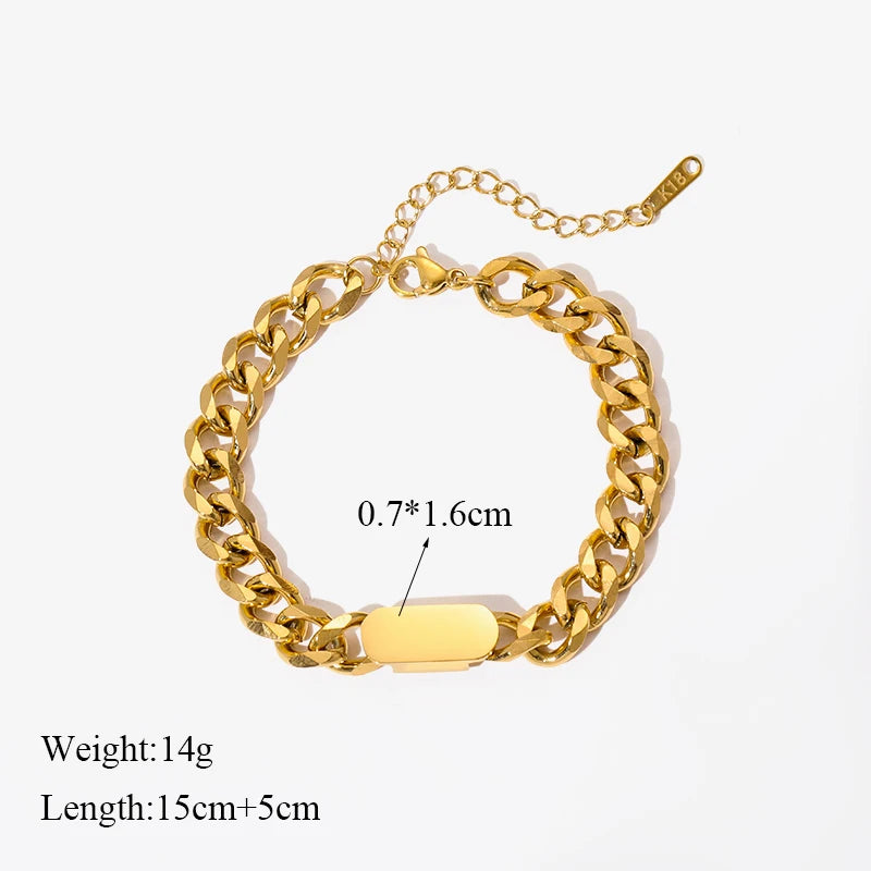 Stainless Steel Gold Color Bracelet