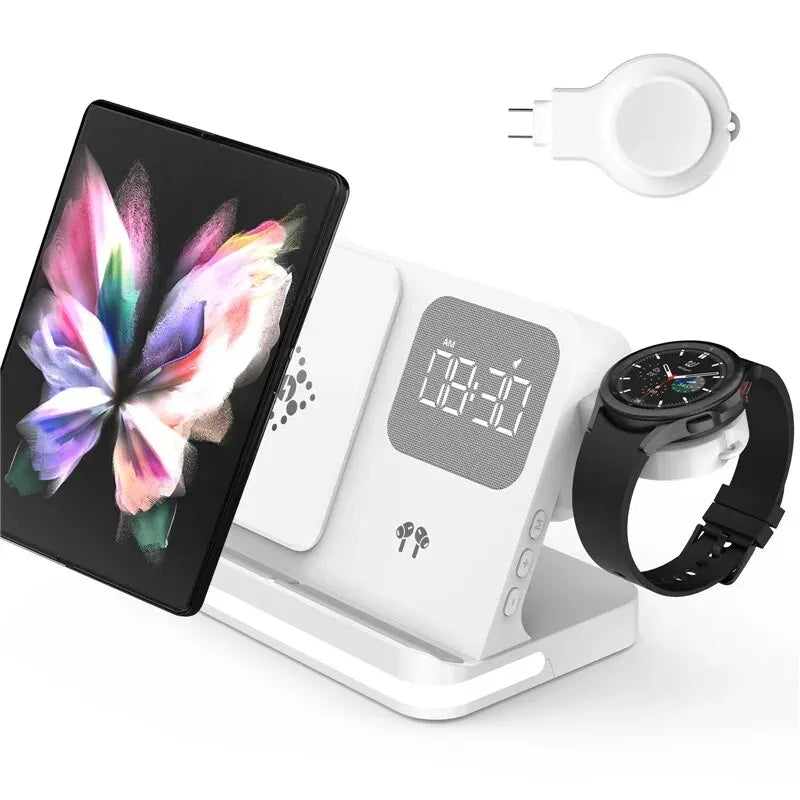 Wireless Charger Stand For iPhone 15 14 Samsung S23 S22 Ultra Fold Z Flip