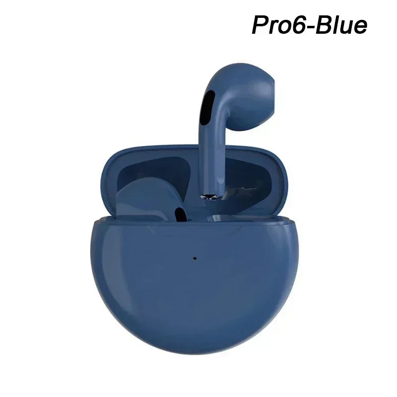 Original Air Pro 6 TWS Wireless Bluetooth Headset 5.3 Headphone Mini Earphone with Mic Charging Box