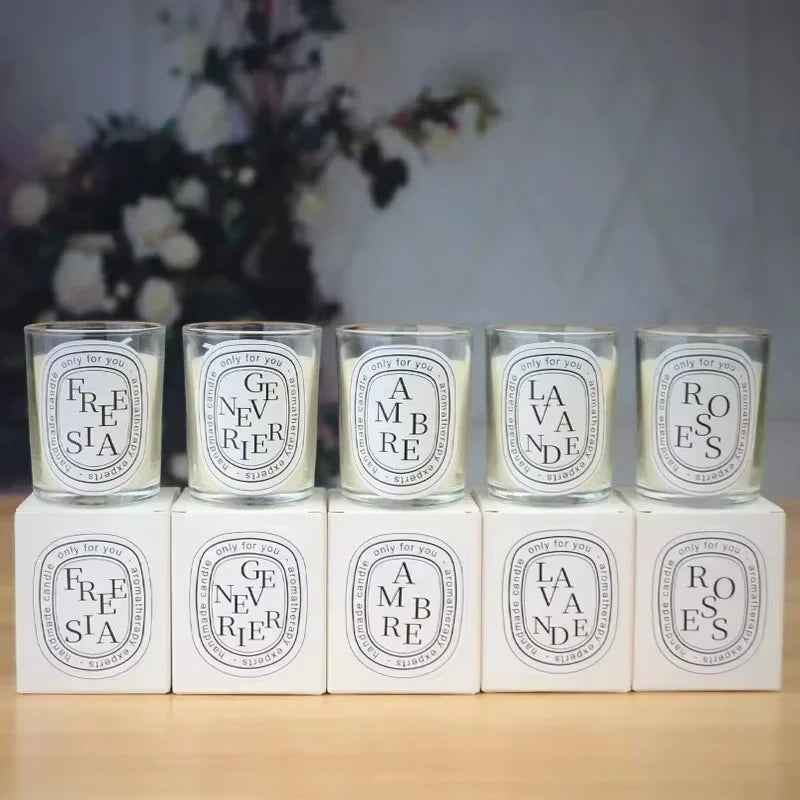 Transparent Romantic Scented Candle Light Fragrance