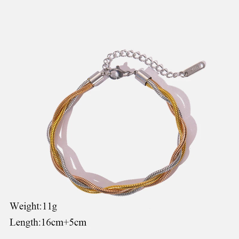Stainless Steel Gold Color Bracelet