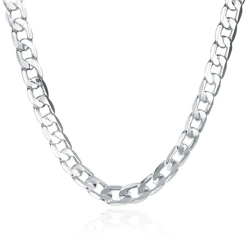 Silver Necklace For Men's women 16/18/20/22/24 Inches