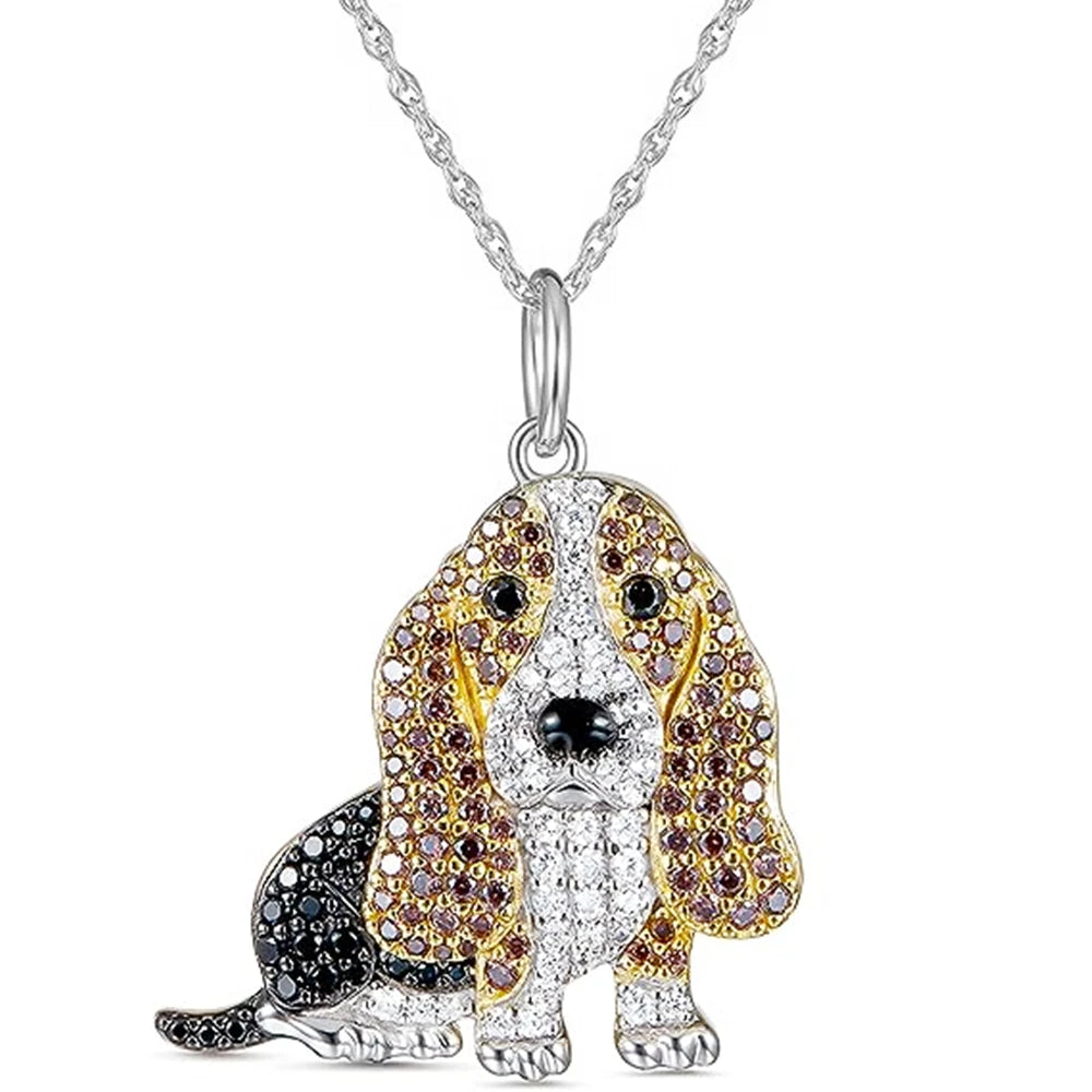 Exquisite Cute Beagle Pendant Necklace for Dog Lovers