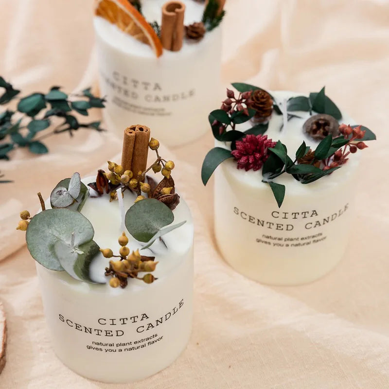 10cm Soy Wax Scented Candle Romantic Pillar