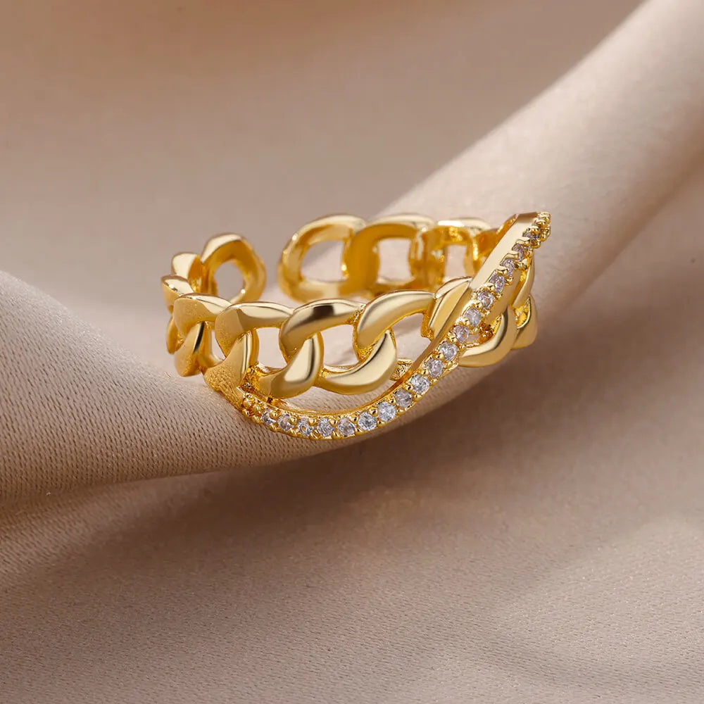 Gold Color Stainless Steel Rings