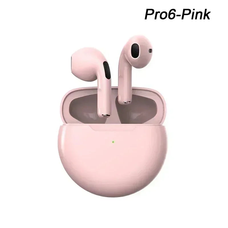 Original Air Pro 6 TWS Wireless Bluetooth Headset 5.3 Headphone Mini Earphone with Mic Charging Box