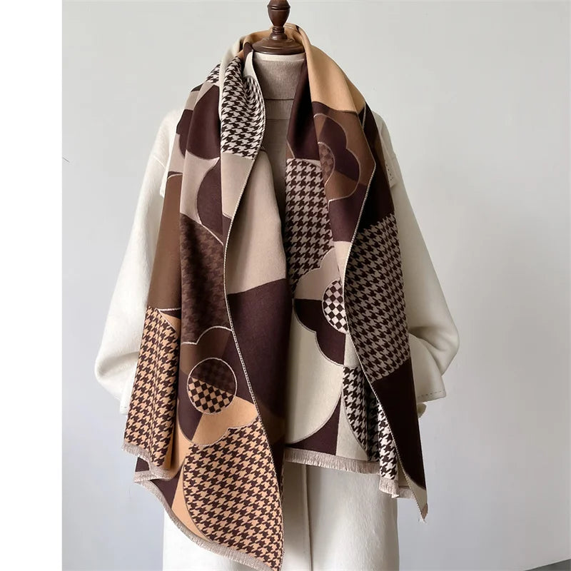 Luxury Winter Scarf Thick Soft Poncho Scarves