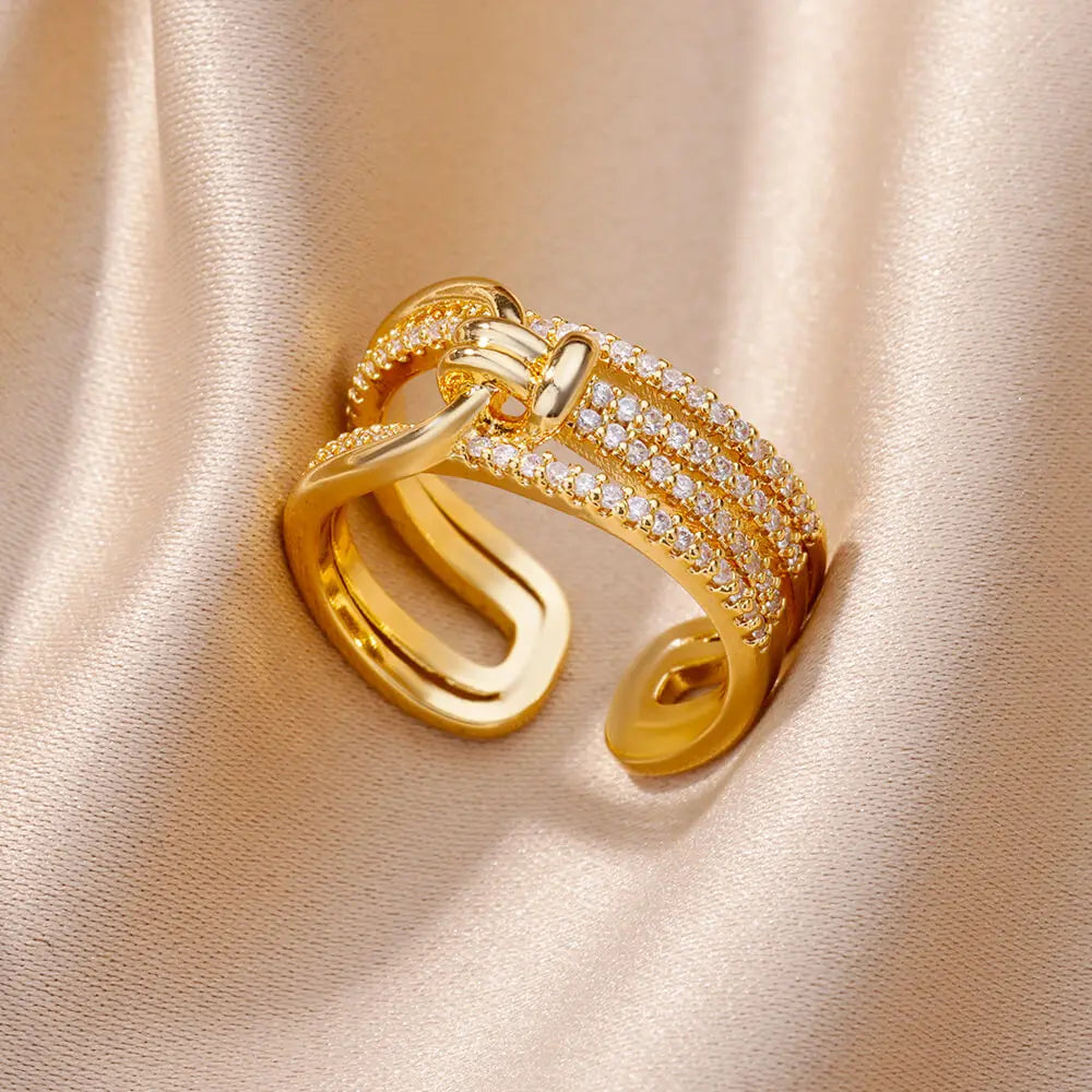 Gold Color Stainless Steel Rings