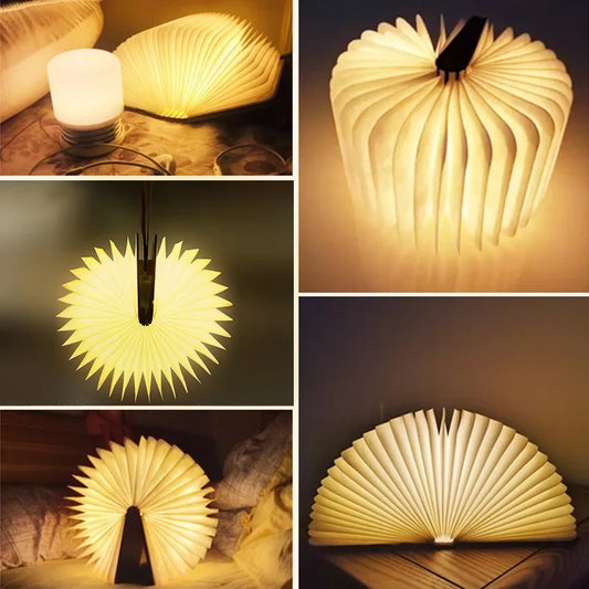 3D Folding Creative LED Night Light RGB Color