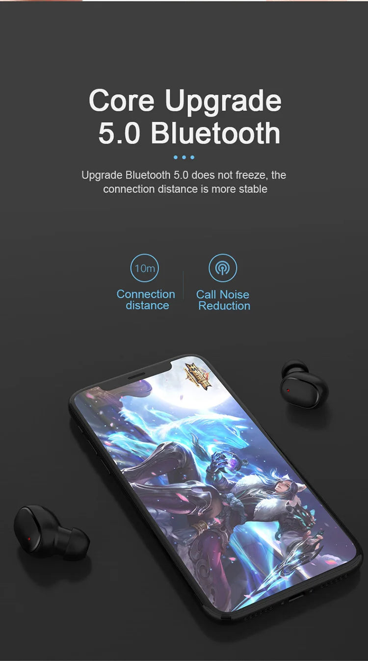 Original A6S TWS Headset Wireless Earphones