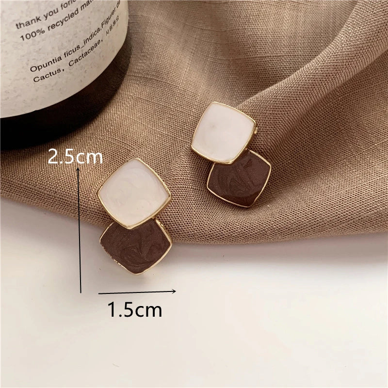 Retro Metal Gold Earrings