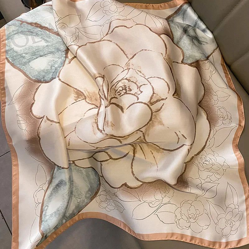 Luxury Silk Square Scarf 
Soft Satin Horse Hairband