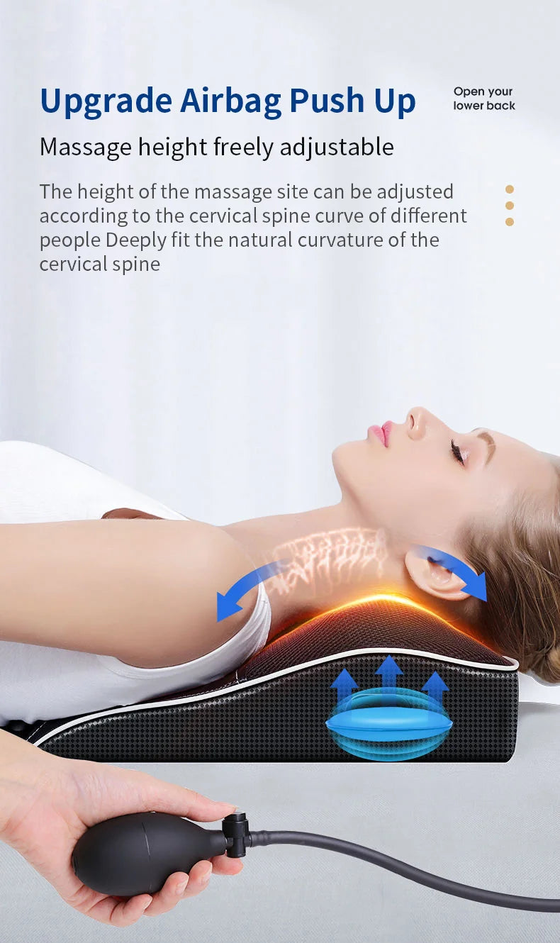 Electric Shiatsu Head Neck Cervical traction Body Massager