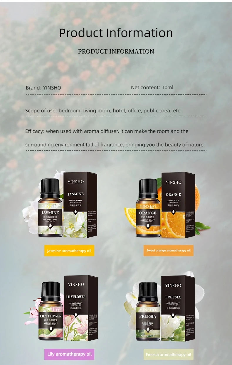 Flavors 10ml Essential Oils For Aroma Diffusers