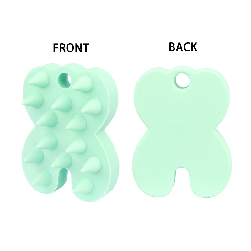 Silicone Shampoo Brush Head Scalp Massage