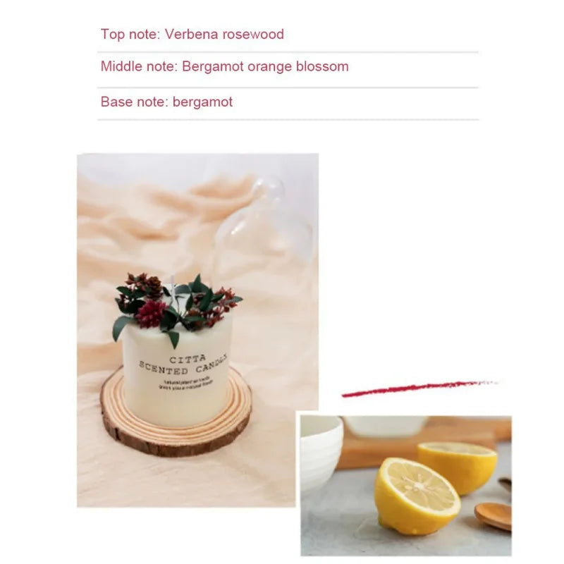 10cm Soy Wax Scented Candle Romantic Pillar