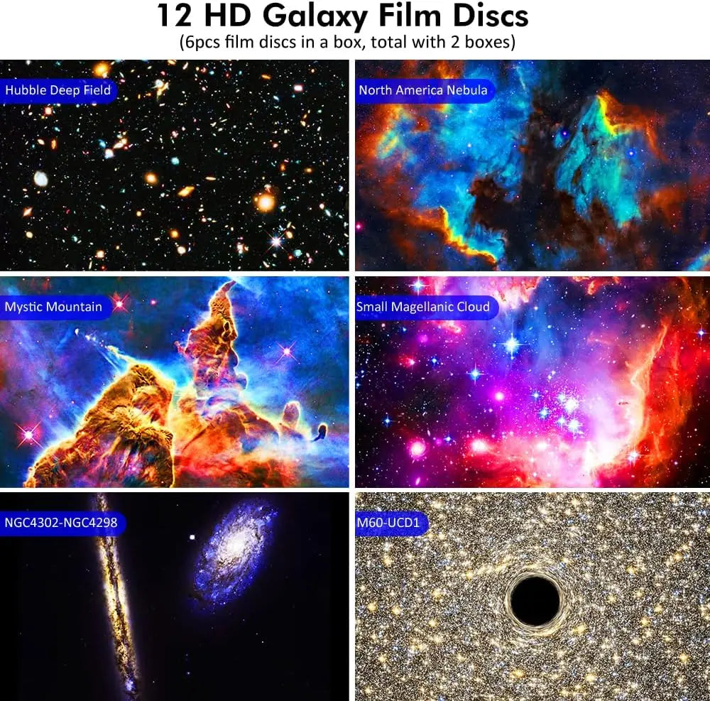 12 in 1 Star Projector Night Light 4K HD Planetarium