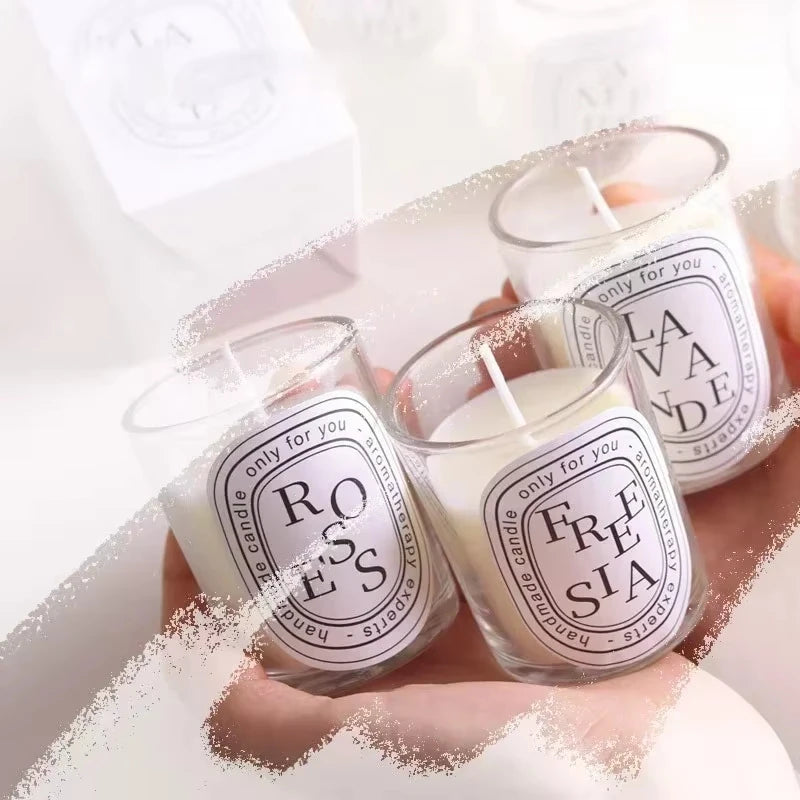 Transparent Romantic Scented Candle Light Fragrance
