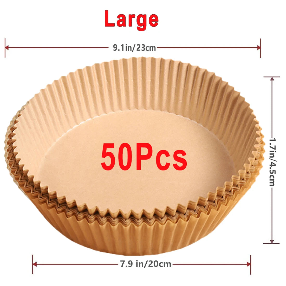 50/100Pcs Air Fryer Disposable Paper Non-Stick
