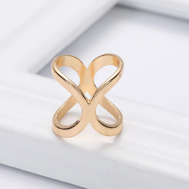 Fashion Cross Scarf Clip X Shape Metal Brooches