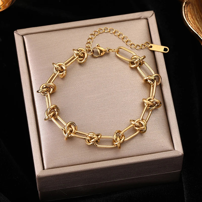 Stainless Steel Gold Color Bracelet