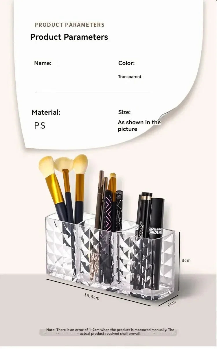 Diamond Patterned Mirror Cabinet Storage Box