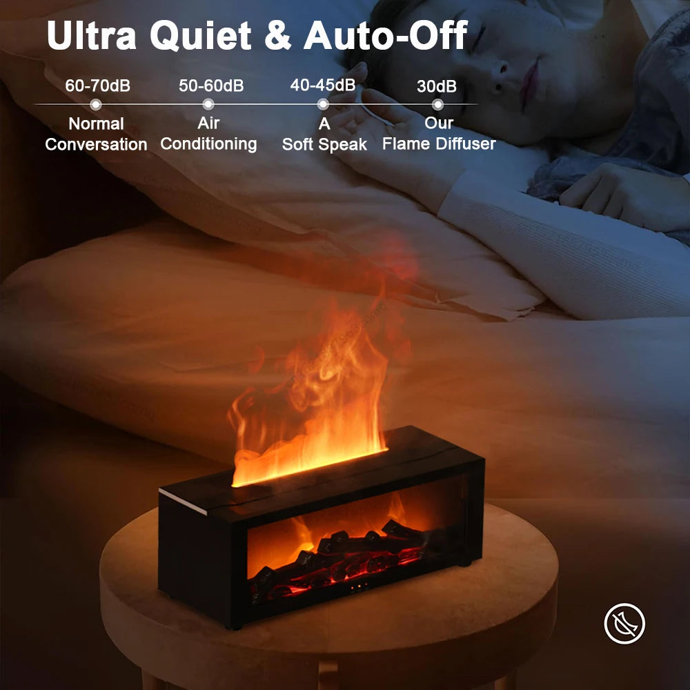 Aroma Humidifier Flame Automatic Fragrance Diffuser With LED Light