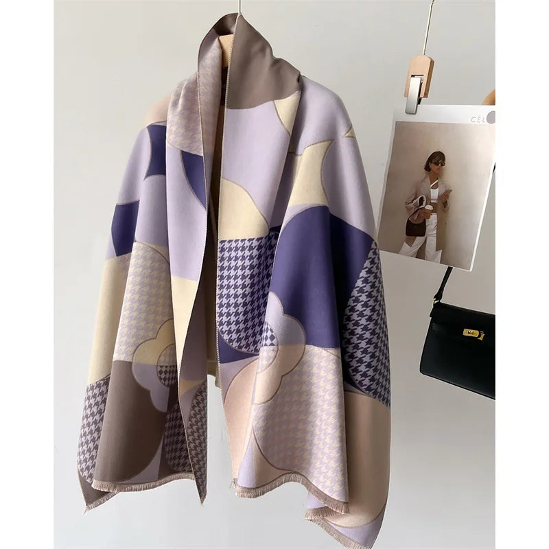 Luxury Winter Scarf Thick Soft Poncho Scarves
