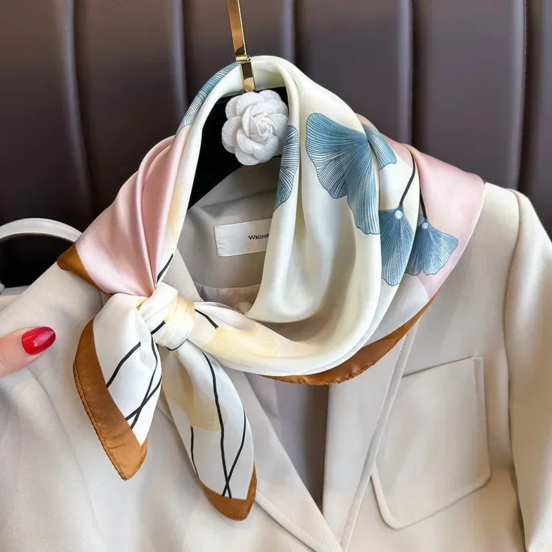 Luxury Silk Square Scarf 
Soft Satin Horse Hairband