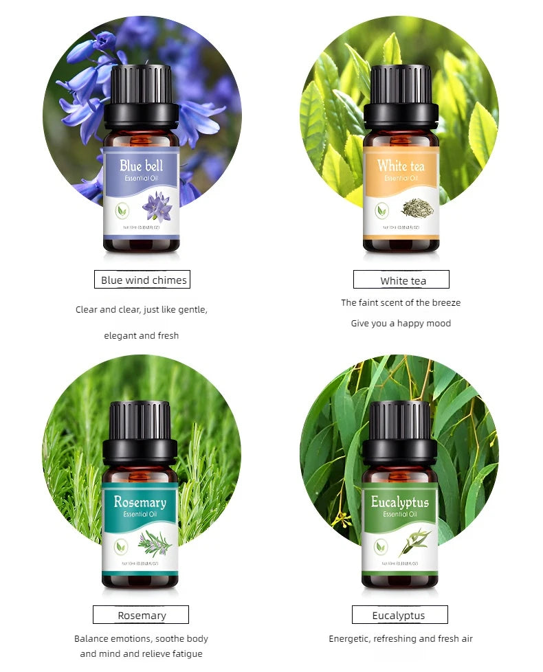 18 Flavors Essential Oils for Aroma Diffuser , Humidifier
