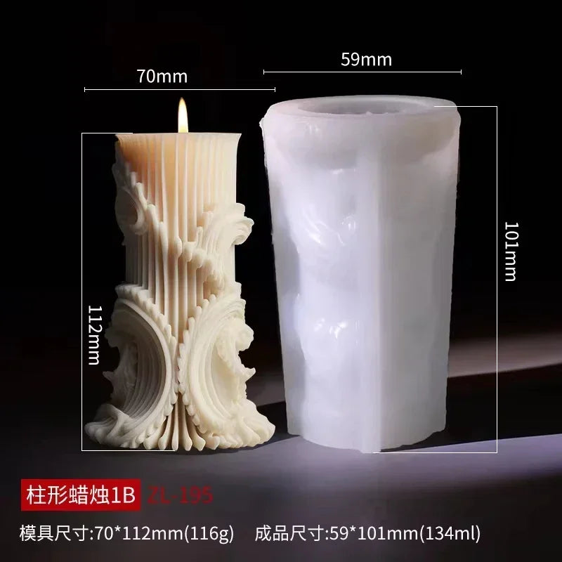 3D Blooming Lily flower candle