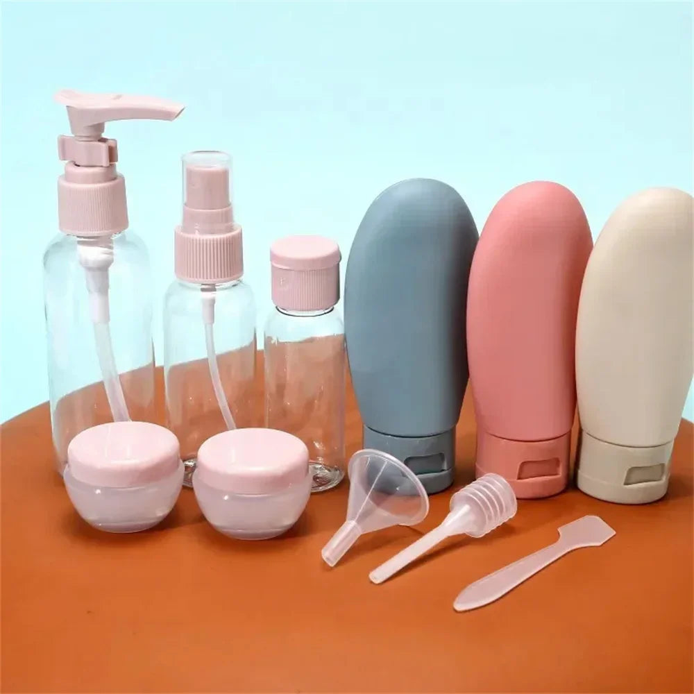 11pcs Travel Bottles Set With Storage Bag Travel Size
