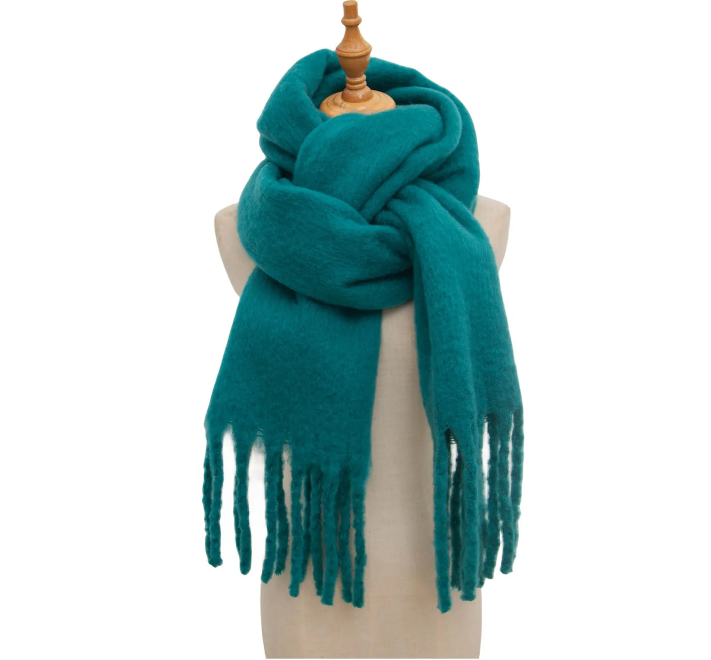 Luxury Cashmere Bright Solid Colors Scarf Winter Shawl