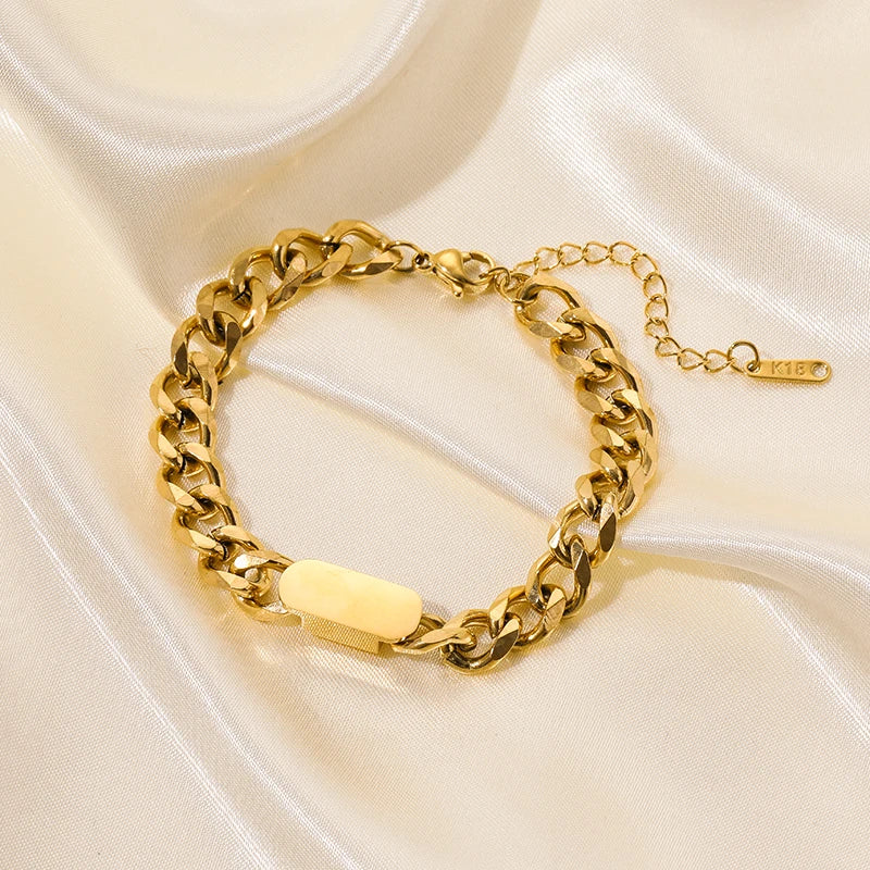 Stainless Steel Gold Color Bracelet
