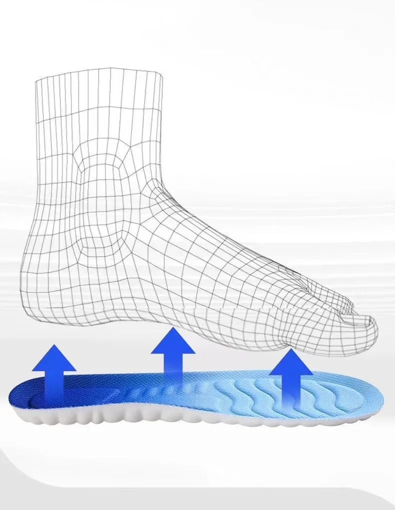 Soft Breathable Shock Absorption  4D Cloud Technology Sports Insoles