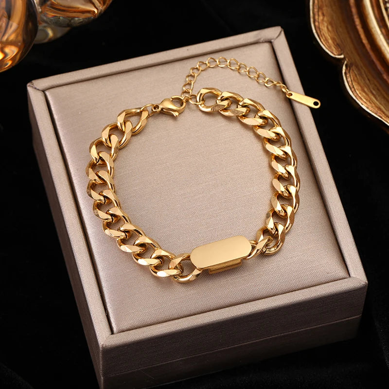 Stainless Steel Gold Color Bracelet